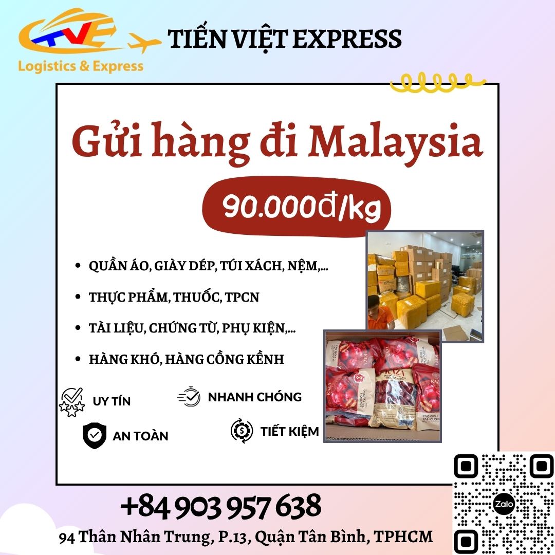 Gửi hàng đi Malaysia - Tiến Việt Express